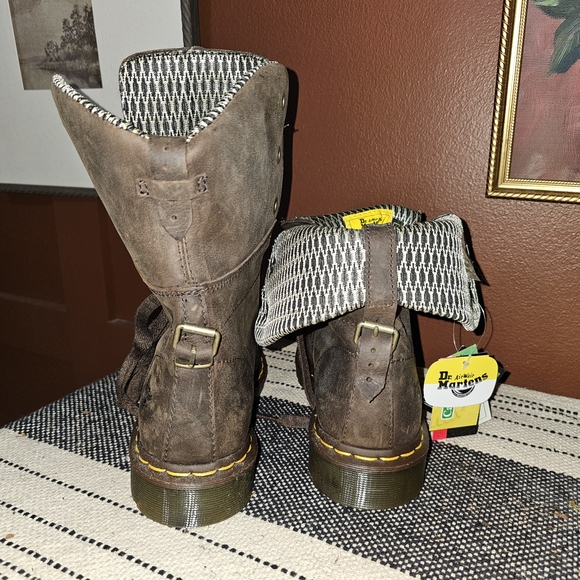 Dr. Martens Dark Brown Combat Boots - Picture 11 of 11